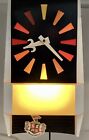 Vintage Schmidt s Beer Lighted Pendulum Clock Sign - 16    Tall
