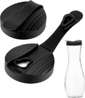 2 Pack Silicone Cruet Lid For Good Seasons Black Crute Bottle Lid Compatible New