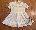 Polly Flinders Style Hand Sewn Smocked Dress  Toddler Size  Vintage