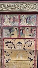 Framed Burmese Parabaik Buddhist Manuscript