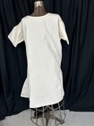 Antique Shift Night Gown Cotton Drop Shoulder Bust 44 Hand Sewn Replica 1700s