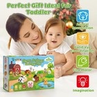 10 Pack Farm Animal Matching Toys  Montessori Gifts For 1-3 Year Old Toddlers