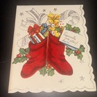 Vintage Christmas Card 1940s Christmas Greeting Card Made In Usa