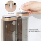 2-chamber Soap Dispensers Wall Mount 400ml Bathroom Shower Pump Press Manually