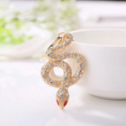 Rhinestone Snake Keychain Bag   Purse Charm Backpack Key Chain  Choose Color