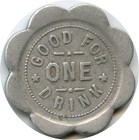 French Gulch  California Ca King s Saloon Good For One Drink Trade Token