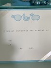 Tiffany co It   s A Boy Birth Announcement Cards White Envelopes 15 Count 4 5   x6   