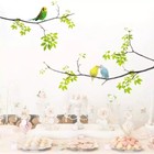 Birds On A Tree Branch Wall Stickers Vinyl Art Removable Decals Mural Home Decor