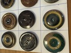 30 Large 1 5  Vintage Celluloid Plastic Buttons On Collector s Card 