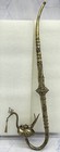Vintage Thai Paktong Filigree Asian Peacock Smoking Pipe - 13-1 2 