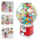 Vintage Bubble Gum Candy Dispenser 1 26  Gumball Machine With Coin Bank Red