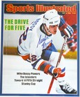 Mike Bossy Ny Islanders Autograph Signed 1984 Sports Illustrated 8x10 Framed
