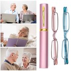 Classic Compact Reading Glasses Readers Travel Slim Design With Case Presbyopia   
