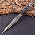 Custom Made Hand Forged Damascus Steel Fix Blade Hunting Boot Knife 2841