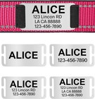 Personalized Dog Collar Reflective Nylon Custom Pet Name Id Tag Adjustable Xs-xl