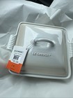 Nwt Le Creuset Stoneware Shallow Square Covered Baking Dish 1 6l Meringue