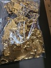 Huge Lot Of 100 Mixed Pcs France Vintage 60s Brass Stampings Findings Jewelry 