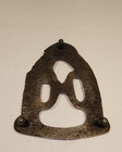 Antique Cast Iron Sad Iron Trivet Iron Rest Vintage Unmarked 3 Feet 5 1 2 