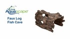 Aquascape Faux Log Fish Cave    Koi Shelter 78324