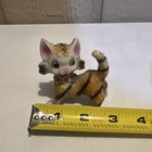 Vintage Sugar Glazed Cat Figurine Japan 