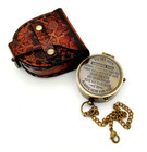 Vintage Working Brass Compass Nautical Maritime Compass Engraved Compass Gift