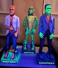 12  Rapco Resin Set Custom Paint By Rak Creature - Wolf Man Frankenstein Monster