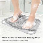 Freatech Grey 17 3in Large Silicone Foot Scrubber Mat
