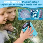 1000x Pocket Microscope For Kids - 4k 2 0  Screen  Digital Mini Scope With  