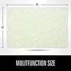  Ultra Soft Indoor Modern Area Rugs Fluffy Living Room Carpets 2  X 3  Cream