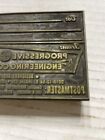 Vintage Letterpress Progressive Engineering Company  Printing Block  Advertising