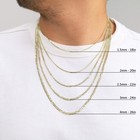 14k Yellow Gold Solid 1 5mm-12mm Cuban Curb Chain Link Pendant Necklace 16 - 30 