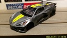Afx Racing H o  Scale Slot Car Body Only 2022 Corvette C8 Hypersonic Grey yellow