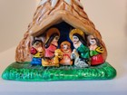 Peruvian Pottery Mini Nativity Ornament Clay Christmas Folk Art