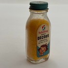 Schilling Fancy Decors Vintage Cake Sprinkles Snowflakes Bottle Yellow Crysals