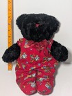 Dan Dee Collectors Choice Black Teddy Bear Red Pajamas Plush Stuffed Animal Toy