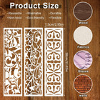 12 Pcs Stencils For Painting  Crafts Wall Floral Stencils  Reusable Leaf Texture