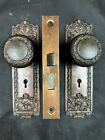 1890s Victorian  Door Knobs  Backplates  Mortise Lock Passage