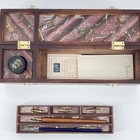 Authentic Models The Art Of Writing Calligraphy Dip Pen Ink Set Wood Box