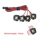 Dkky Rc Car Lights Led Spotlights 1 10 Scale Crawler Accessories For Black 