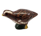 Miniature Quail Porcelain Bird Figurine