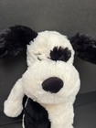 Jellycat London Medium Bashful Puppy Dog Black   White 12  Stuffed Plush Animal