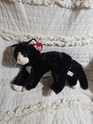 Ty Classic 2016 Shadow Tuxedo Cat Plush Toy Black White Laying Down Kitty Tag