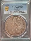 Great Britain George Ii Silver Crown 1739 Roses Pcgs Vf Detail  Tooled  