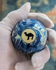 Nos Marbled Pool Ball Joe Camel Gift Swirl  2 Blue Pool Billiard Ball Scarce 