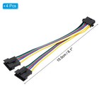 15cm 1 To 2 Argb Splitter Cable 4 Pcs Pwm Fans Rgb Extension Power Cord With    