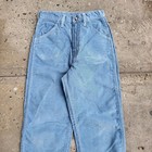 Vintage Maverick Corduroy Pants 12 Girls Blue 70s Western High Waist Youth 22x26