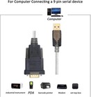 Dtech Serial Cable To Usb Adapter Db9 Male Rs232 Port Supports Windows 11 10    