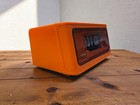 Vintage Copal Rp-160 Flip Clock Orange Nos Alarm Japan Gold Stamp Boxed 50 60hz