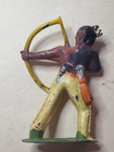 Vintage Barclay manoil  Unbranded  Cast Lead Native American Indian Shooting Bow
