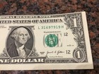 2021 Federal Reserve Note  1 Bill Error   Misaligned  Off Center   Ft Worth Mint